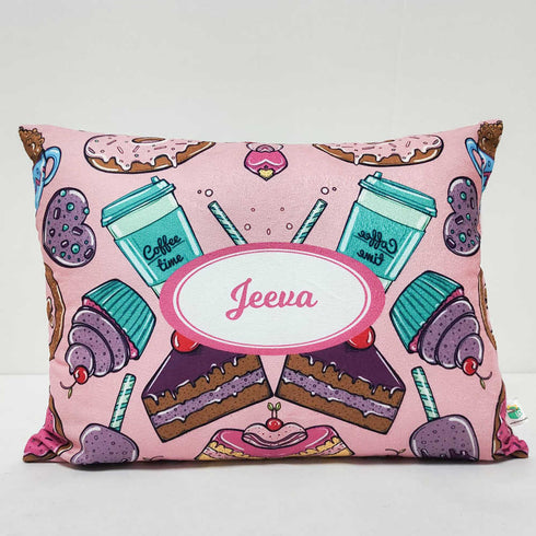 Personalized Cup Cake Printed Kids Pillow